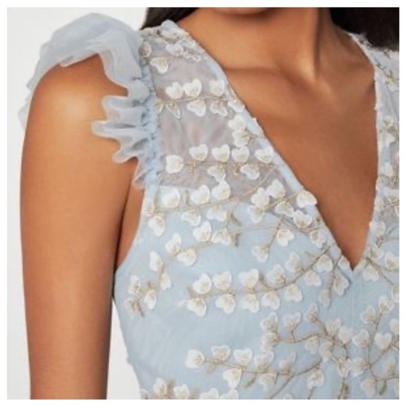 BCBG MAXAZRIA Floral Appliqué midi dress - Picture 3 of 6